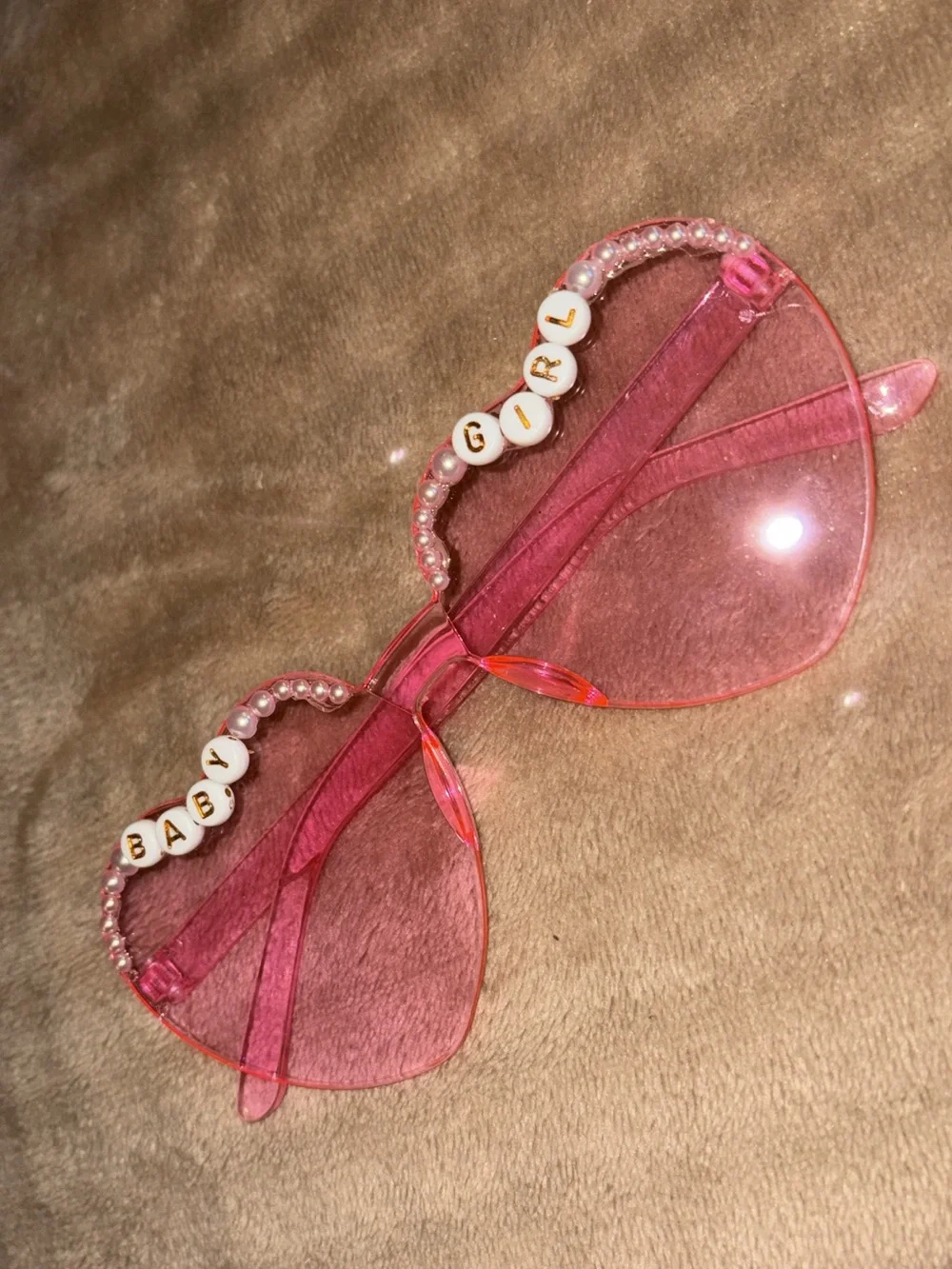 Pink Beaded 